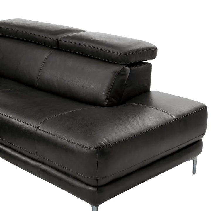 Aiden & Ivy 2-Piece Top Grain Leather Power Reclining Sectional
