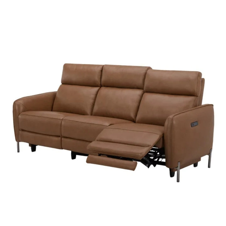 Gilman Creek - Full-grain leather sofa with motorized recline