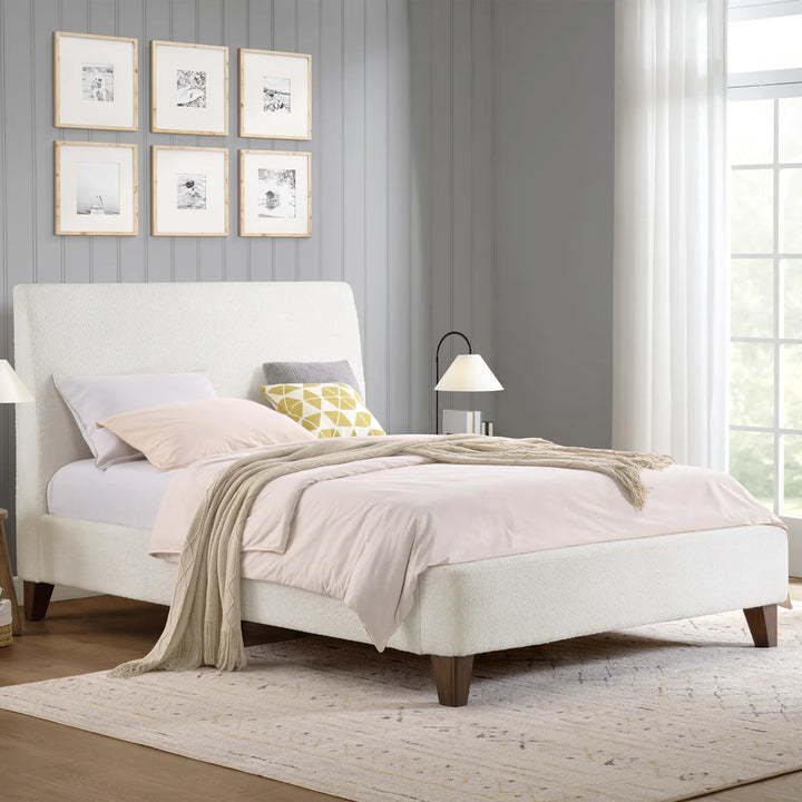 Harper Ridge – Lit recouvert de tissu bouclé
