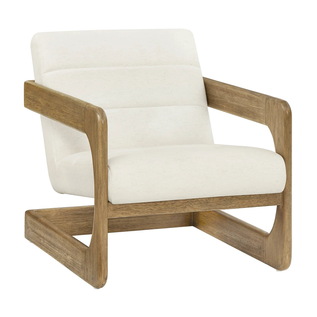 Thomasville Accent Fabric Chair with Wood Base