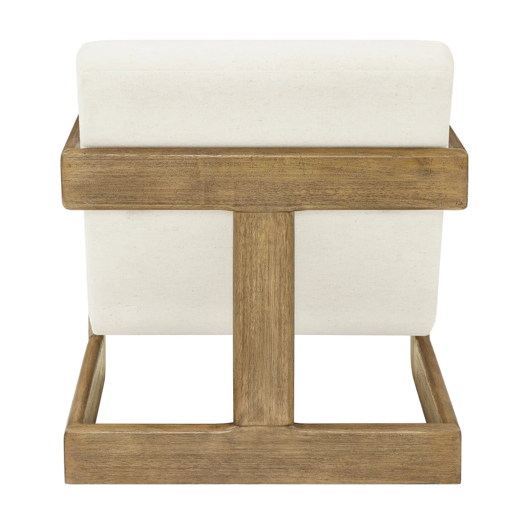 Thomasville Accent Fabric Chair with Wood Base