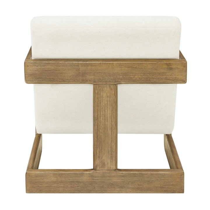 Thomasville Accent Fabric Chair with Wood Base