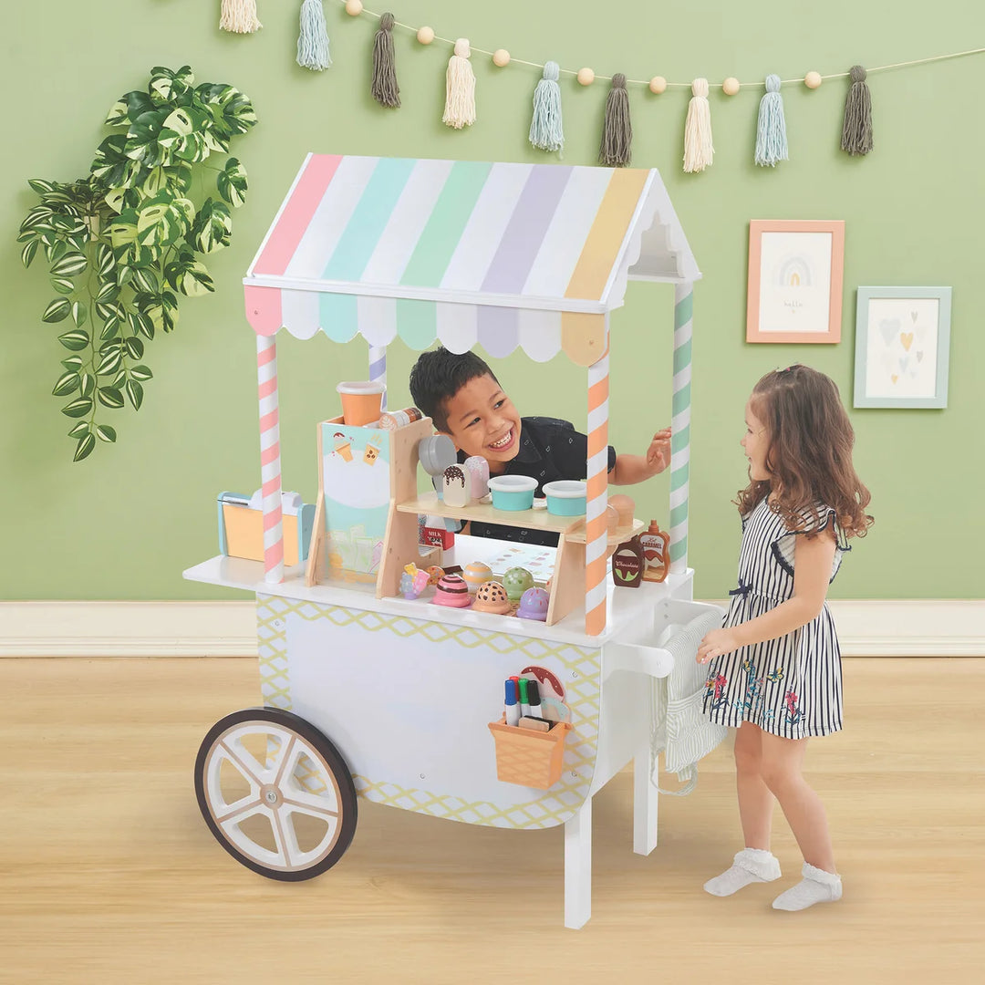 Teamson Wooden Ice Cream Cart