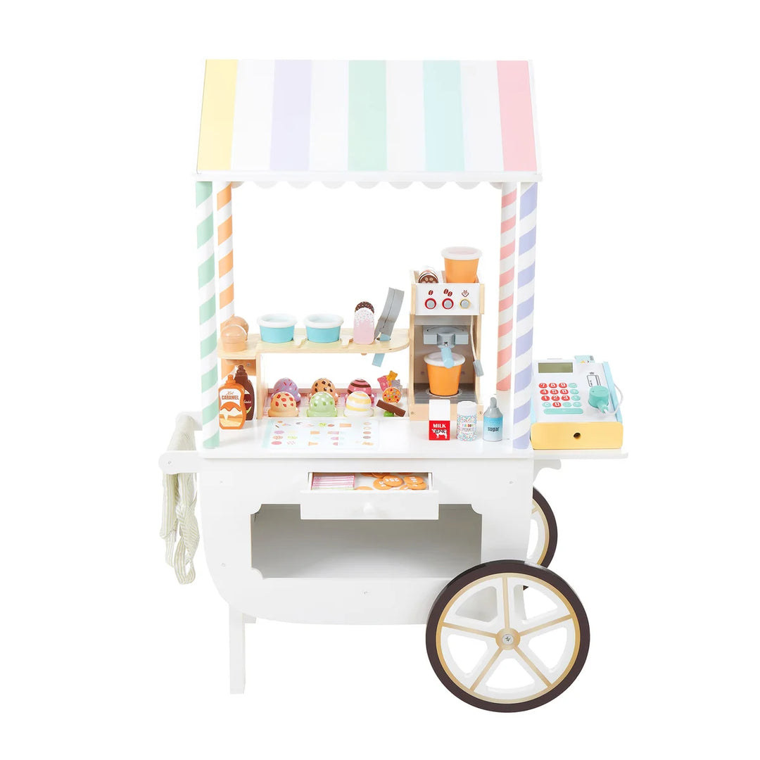 Teamson Wooden Ice Cream Cart