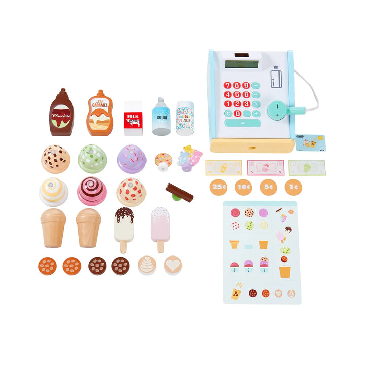 Teamson Wooden Ice Cream Cart