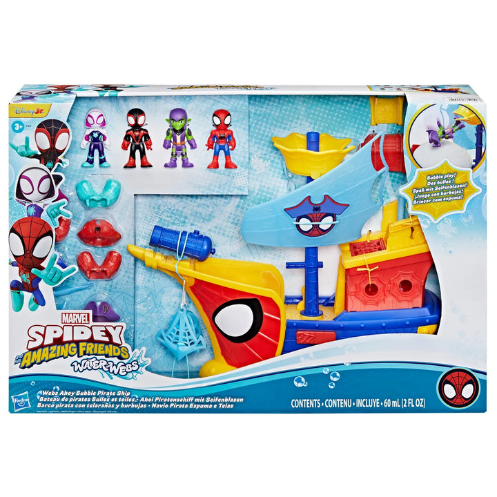 Hasbro - Bateau pirate à bulles Marvel Spidey
