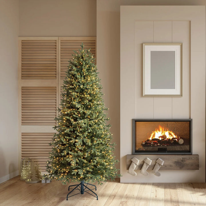 Sapin de Noël artificiel élancé de 2 m, 1200 micro-DEL