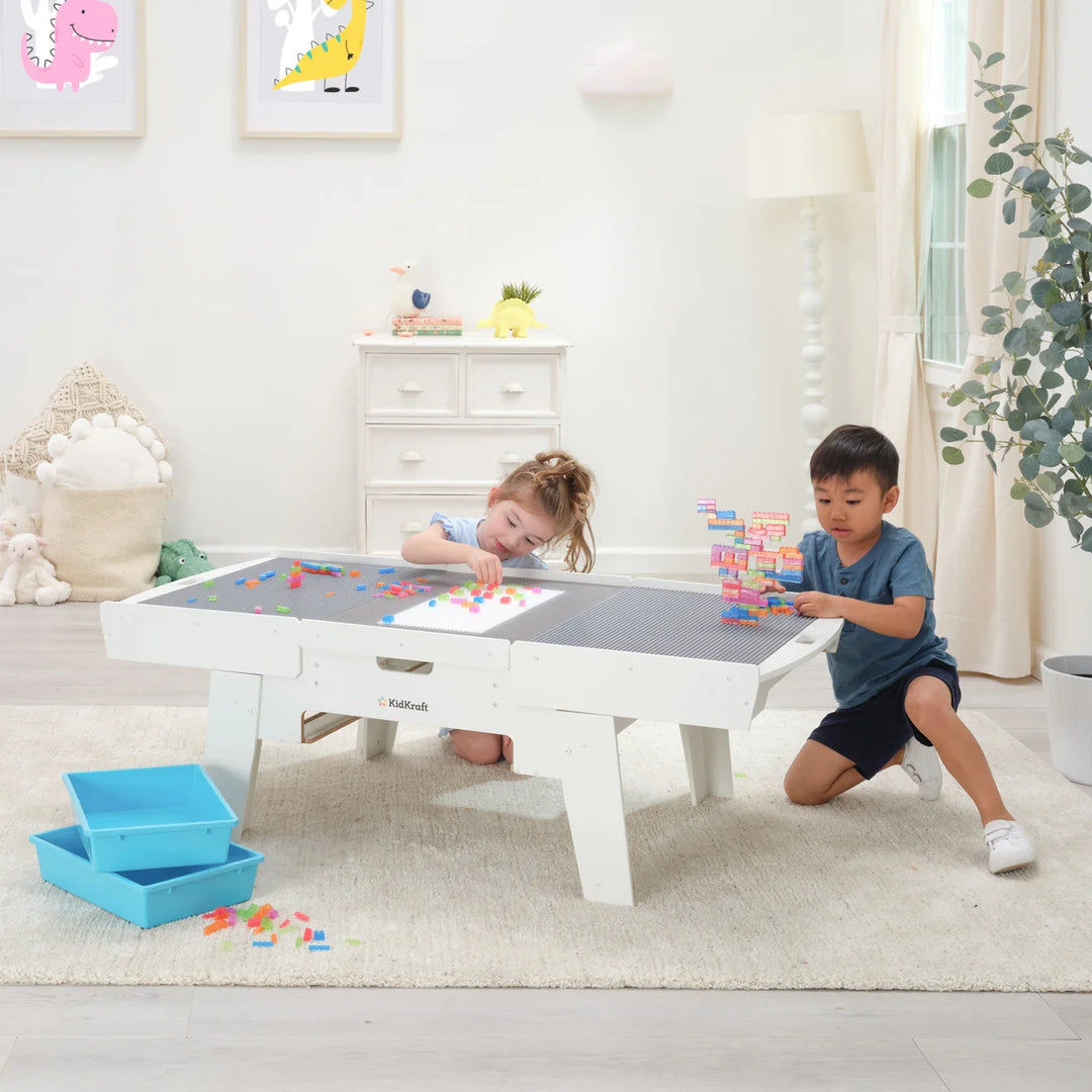 KidKraft - Table lumineuse de constuction de bloc, 210 briques