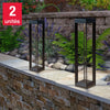 Naturally Solar - Lampes Solaires de parterre de style bollard, paquet de 2