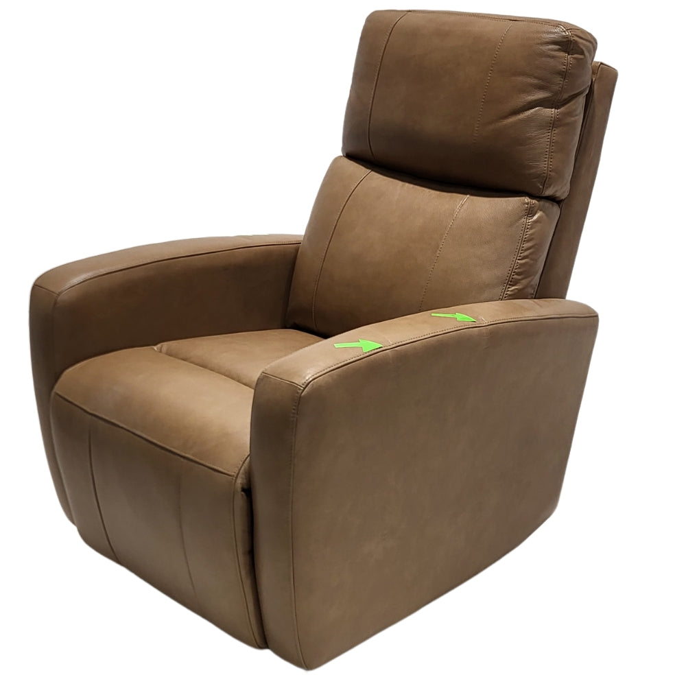 Sumergu Home Leather Power Recliner with Power Headrest