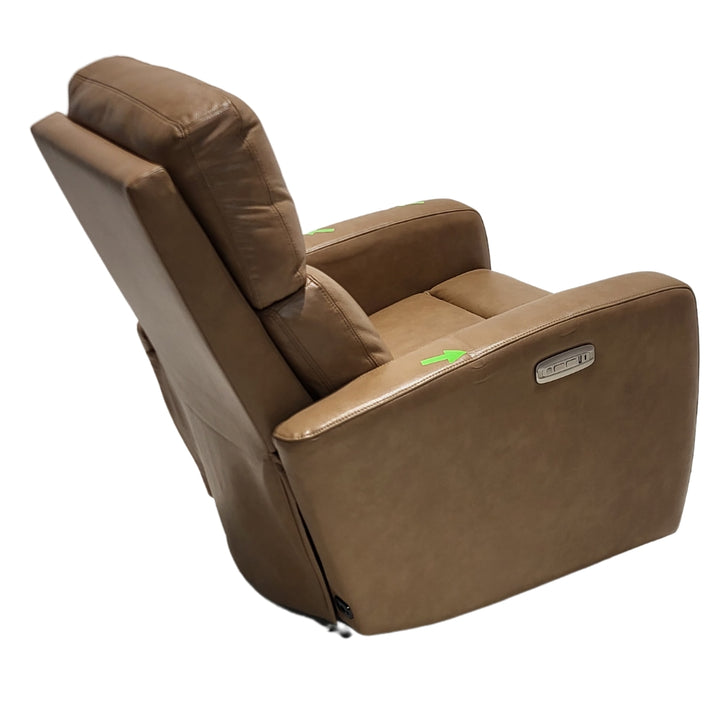 Sumergu Home Leather Power Recliner with Power Headrest