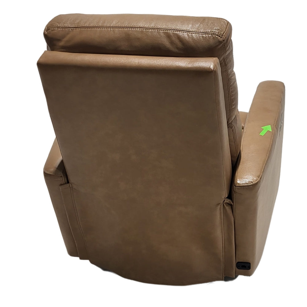 Sumergu Home Leather Power Recliner with Power Headrest