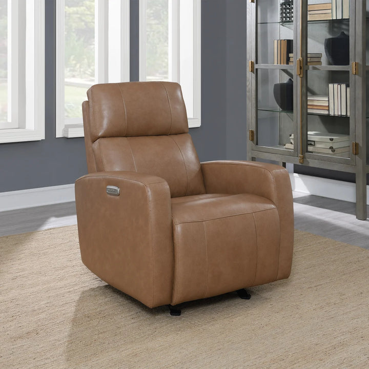 Synergy Home Leather Power Recliner with Power Headrest