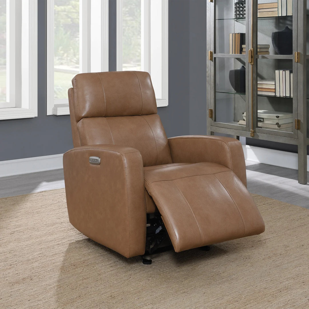 Synergy Home Leather Power Recliner with Power Headrest