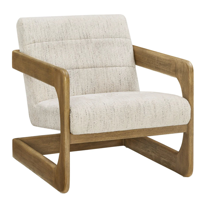Thomasville Accent Fabric Chair with Wood Base