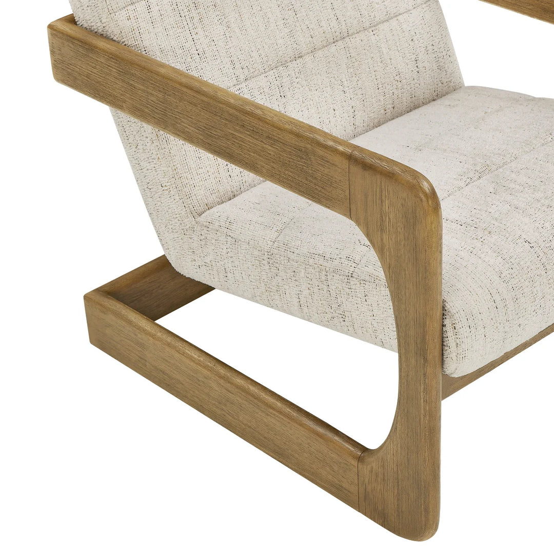 Thomasville Accent Fabric Chair with Wood Base