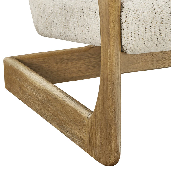 Thomasville Accent Fabric Chair with Wood Base