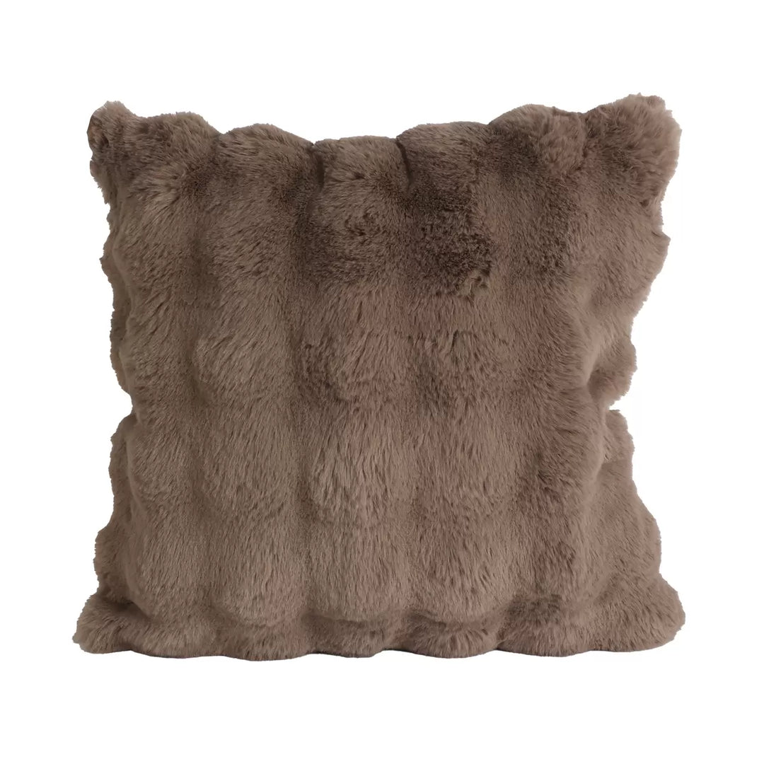 House & Home Faux Fur Throw Pillow