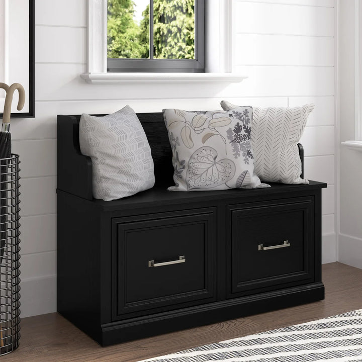 Bush Woodland Shoe Storage Bench with Doors