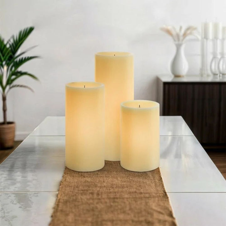 Glow Wick LED Color-Changing Wax Candle with Remote