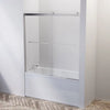 Hydro Vision - Kronos 60 in frameless reversible sliding bathtub door