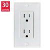 Xtricity - Decorative Duplex Wall Outlet, Pack of 30