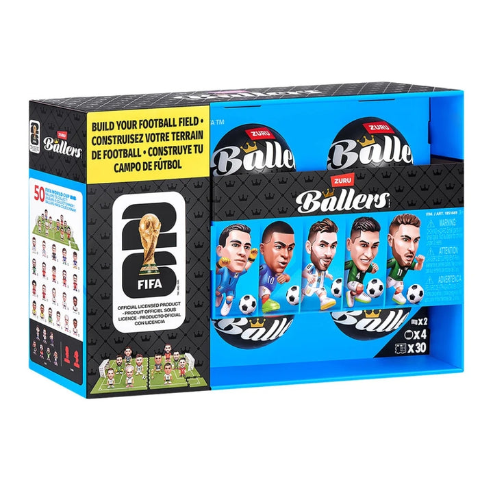 Zuru - Figurines FIFA Ballers, paquet de 4, série 1