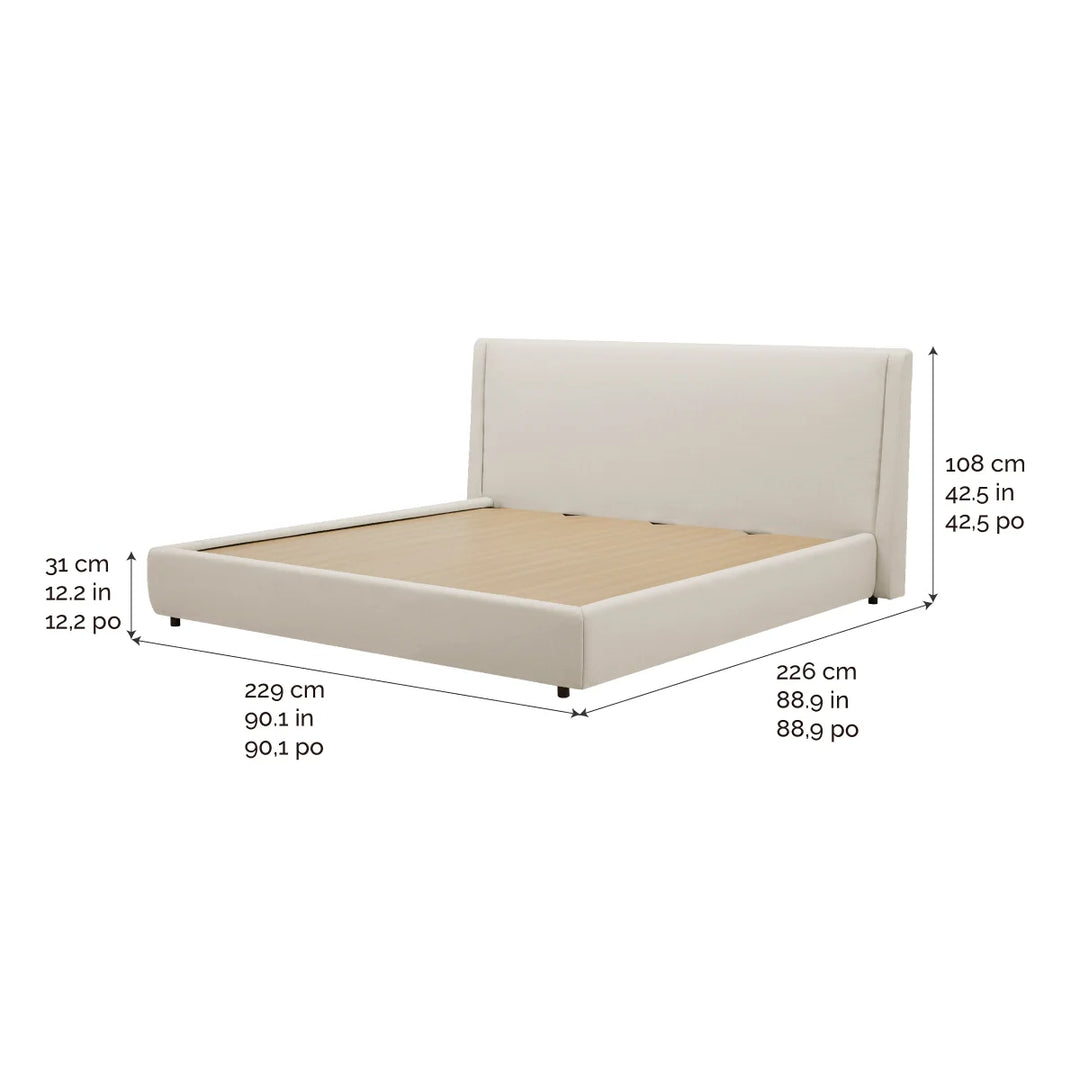 Aiden & Ivy Fabric Upholstered Bed