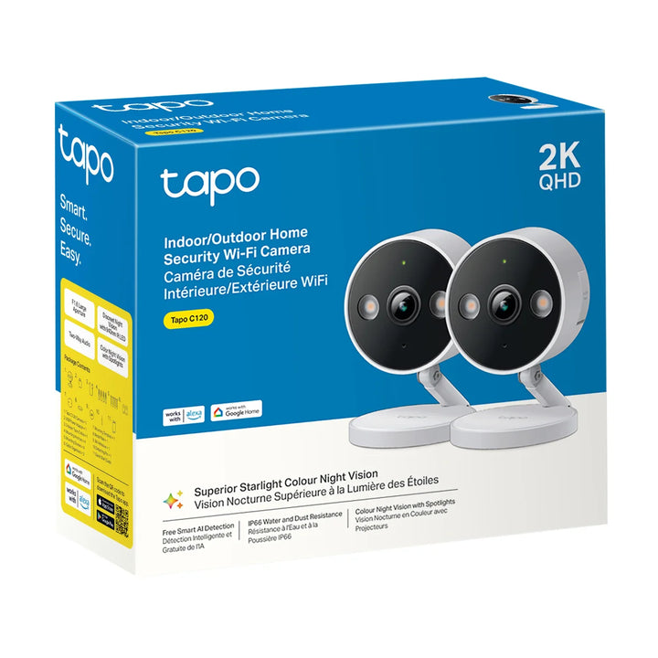 TP-LINK Tapo C120 Indoor/Outdoor Wi-Fi Home Security Camera