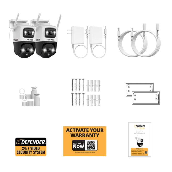 Defender - Caméra de sécurité électrique brancher