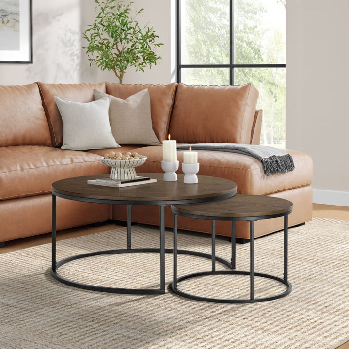 Bayside Furnishings - Ensemble de 2 tables gigognes