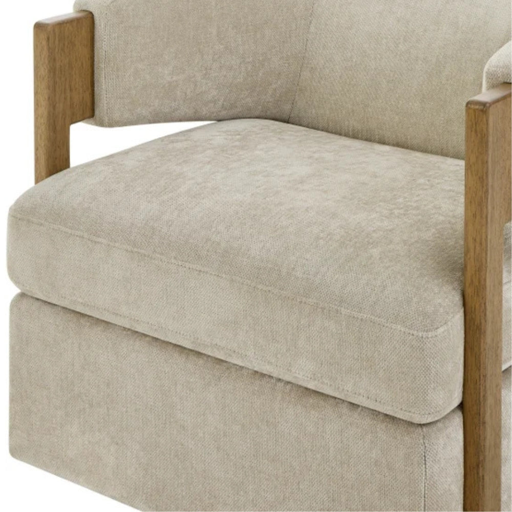 Thomasville – Fauteuil pivotant en tissu
