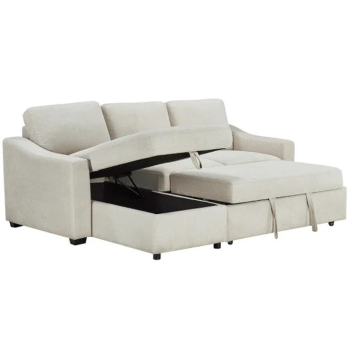 Ramona - Reversible sectional with pull-out bed and storage