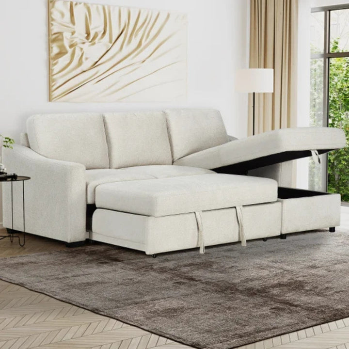 Ramona - Reversible sectional with pull-out bed and storage