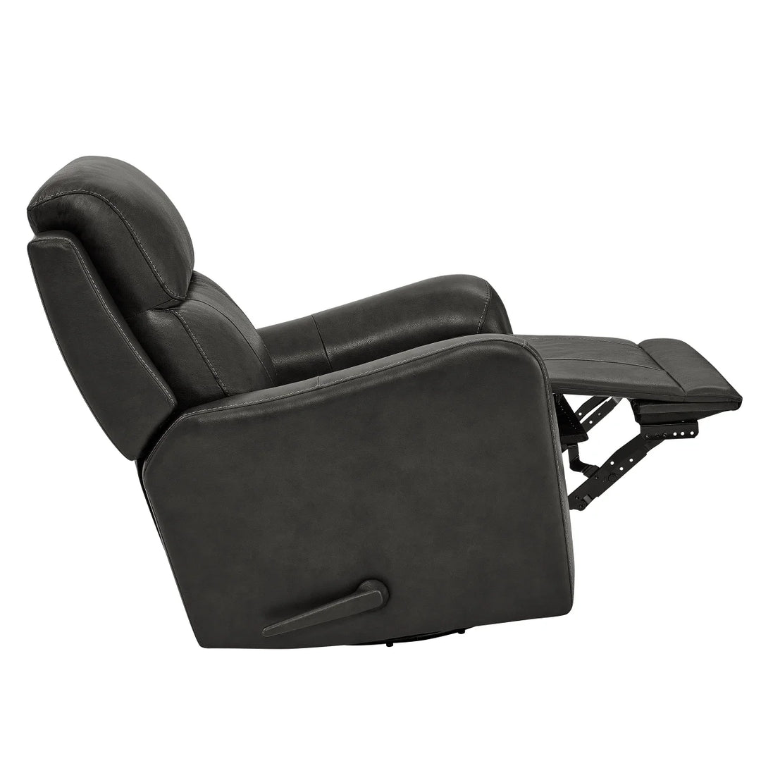 Barcalounger - Fauteuil inclinable pivotant en cuir