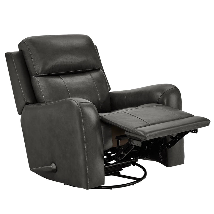 Barcalounger - Fauteuil inclinable pivotant en cuir