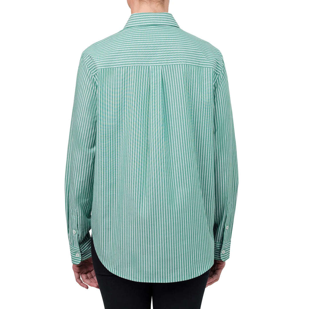 United Colors of Benetton - Chemise tissée à rayures en coton Supima