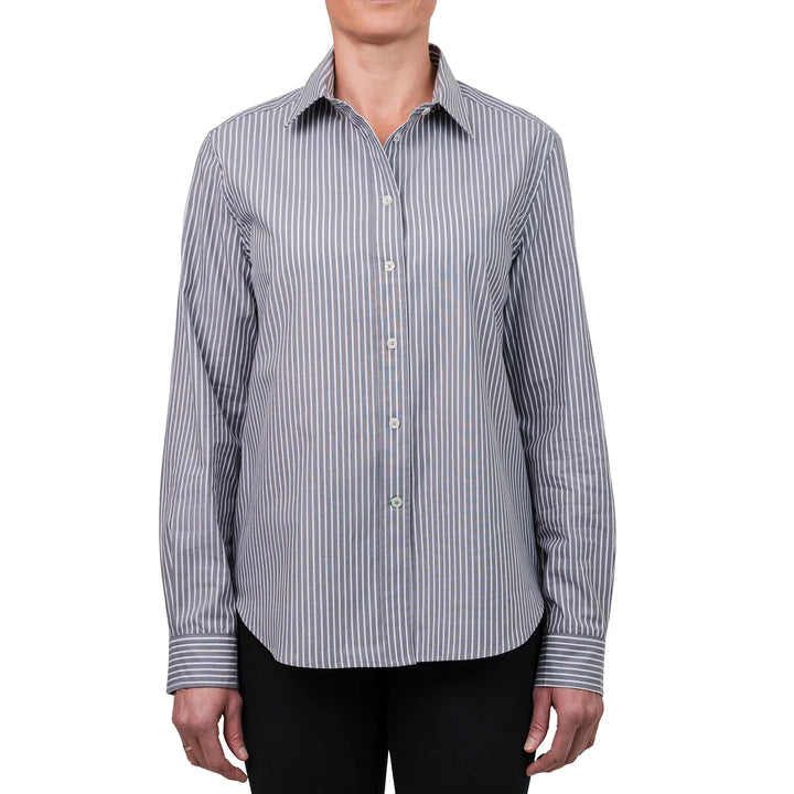 United Colors of Benetton - Chemise tissée à rayures en coton Supima