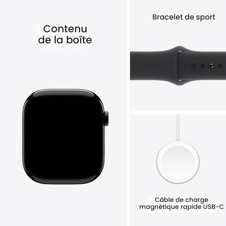Apple -Montre / Watch Series 10 - 46mm - GPS - aluminium Noir