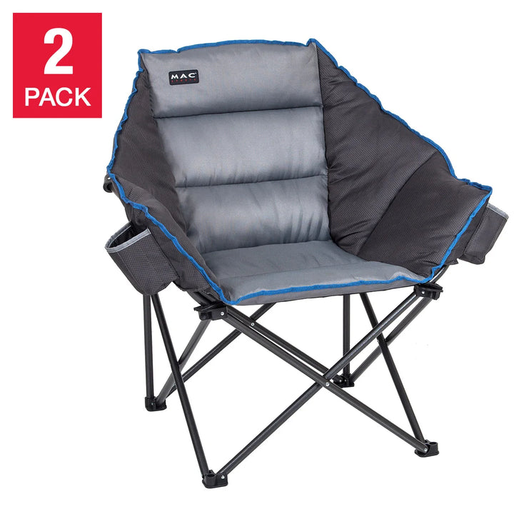 Mac Sports - Fauteuil club rembourré, paquet de 2