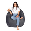 Norka Living - Pouf en velours côtelé Loa