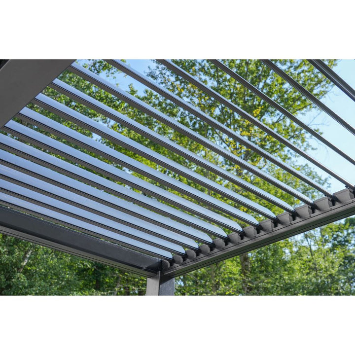 Sojag Austa - Pergola 10 x 13 pi avec LED et écran d'intimité