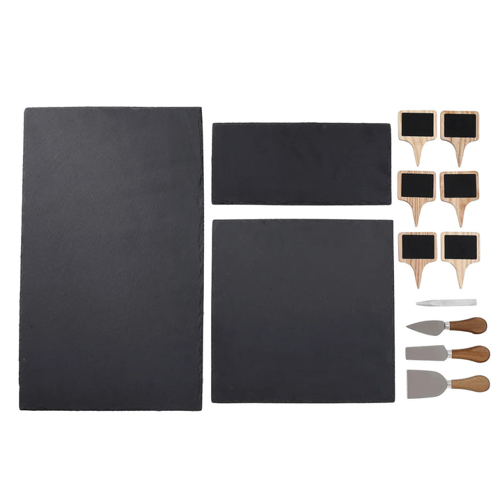 BirdRock Home 13-Piece Slate Charcuterie Serving Set