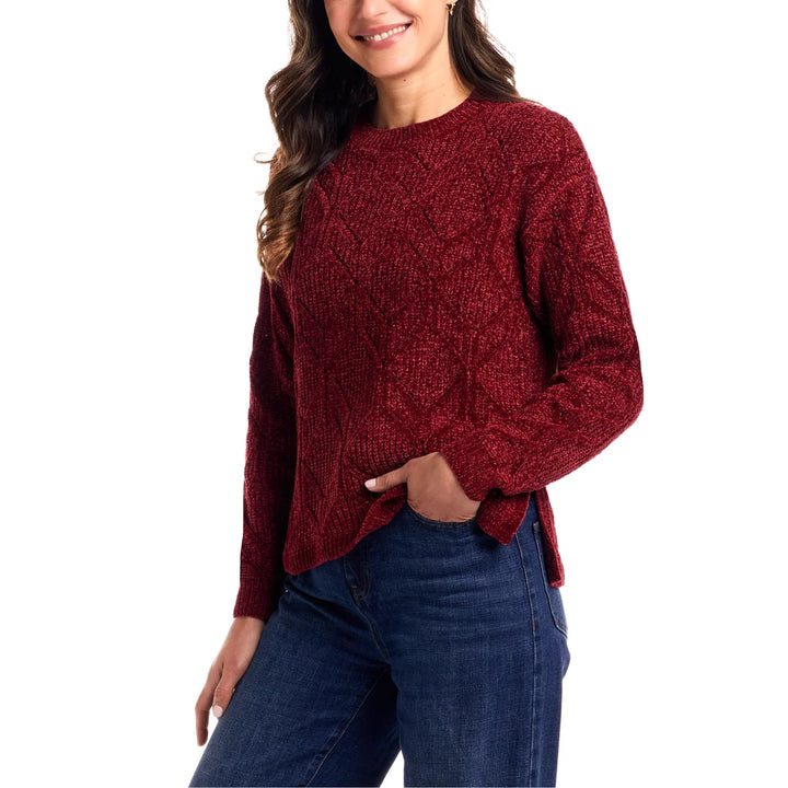 Weatherproof Vintage - Chandail en chenille à encolure ras du cou