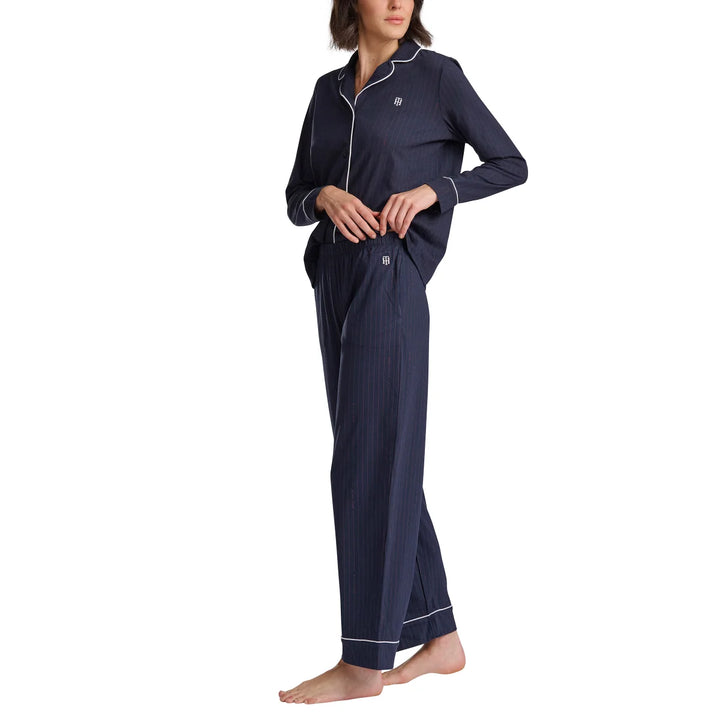 Tommy Hilfiger - Ensemble pyjama à col cranté, 2 pièces