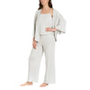 Lemon - Ensemble de nuit en tissu gratté douillet, 3-pièces