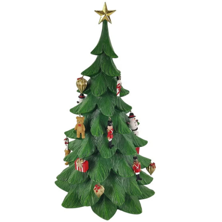 Christmas tree with hanging ornaments 50.6 cm (19.9 in)