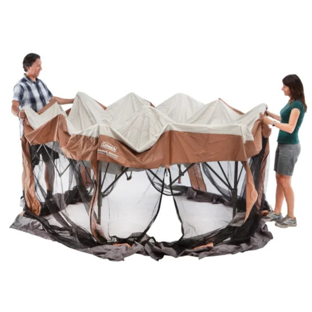 Coleman - Abri grillagé instantané de 3,7 x 3 m