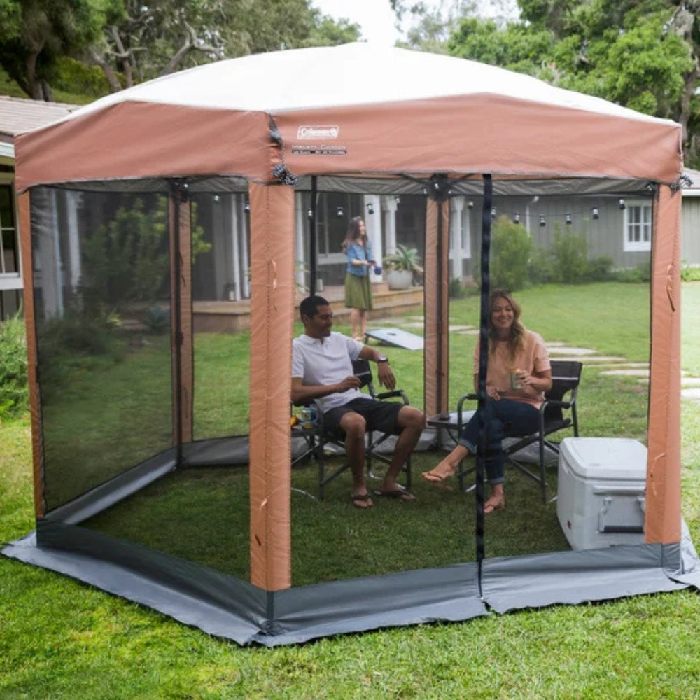 Coleman - Abri grillagé instantané de 3,7 x 3 m