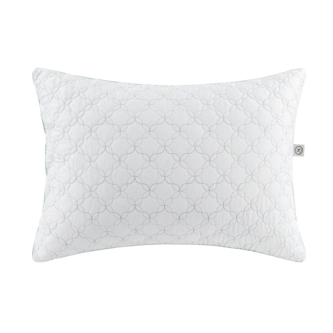 Martha Stewart - Oreillers matelassé Trellis Bloom, paquet de 2